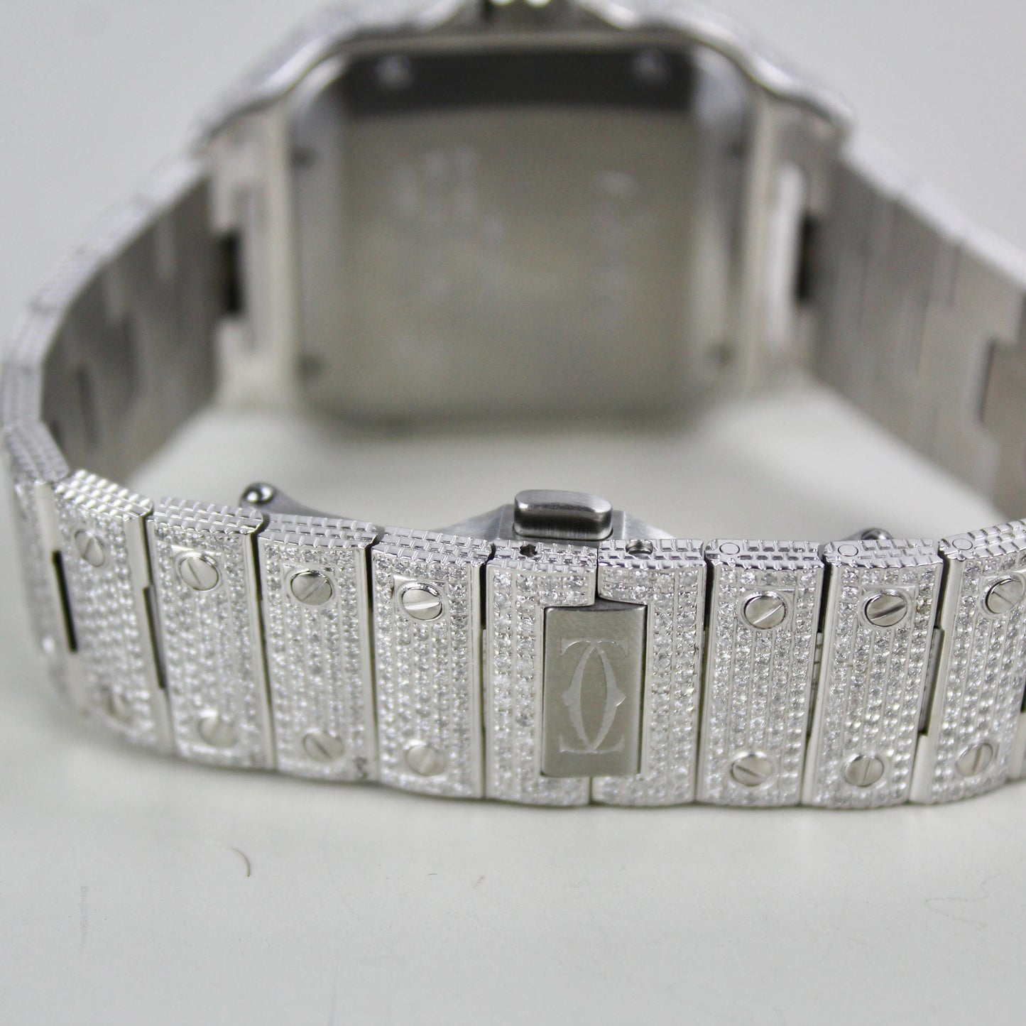Cartier Santos Large - WSSA0009 - ICED OUT