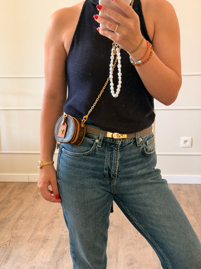 Louis Vuitton Boite Chapeau Necklace Shoulder Pouch