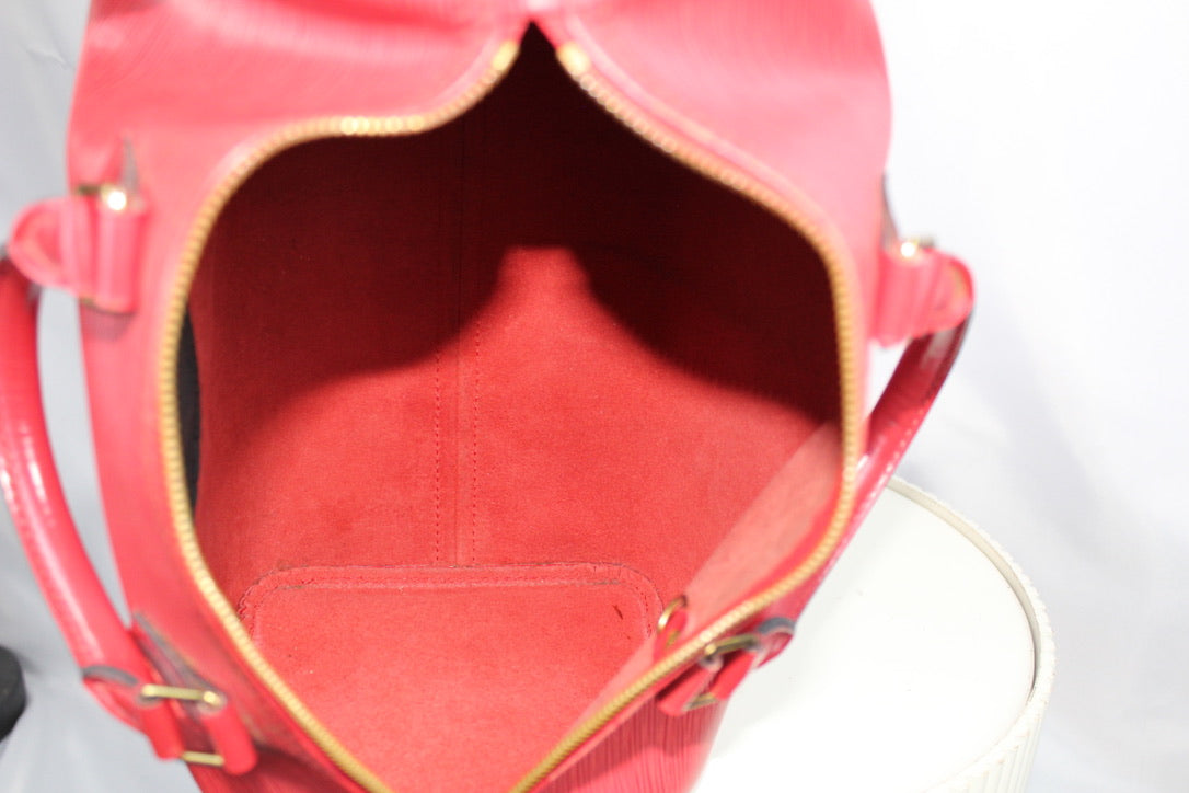 Louis Vuitton Speedy 35 Castilian Red