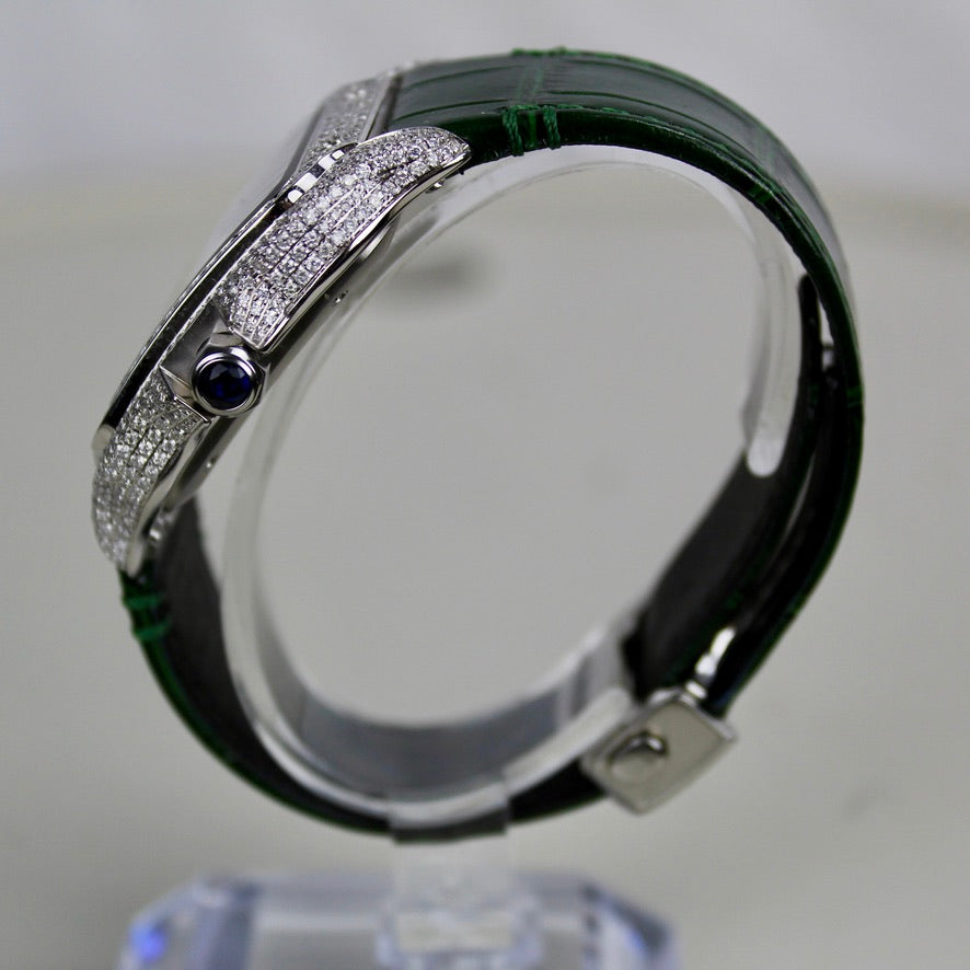 Cartier Santos Large Iced out - WSSA0062