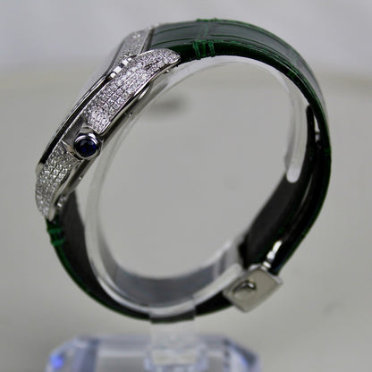 Cartier Santos Large Iced out - WSSA0062