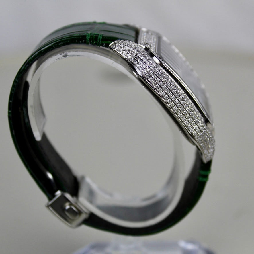 Cartier Santos Large Iced out - WSSA0062