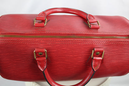 Louis Vuitton Speedy 35 Castilian Red
