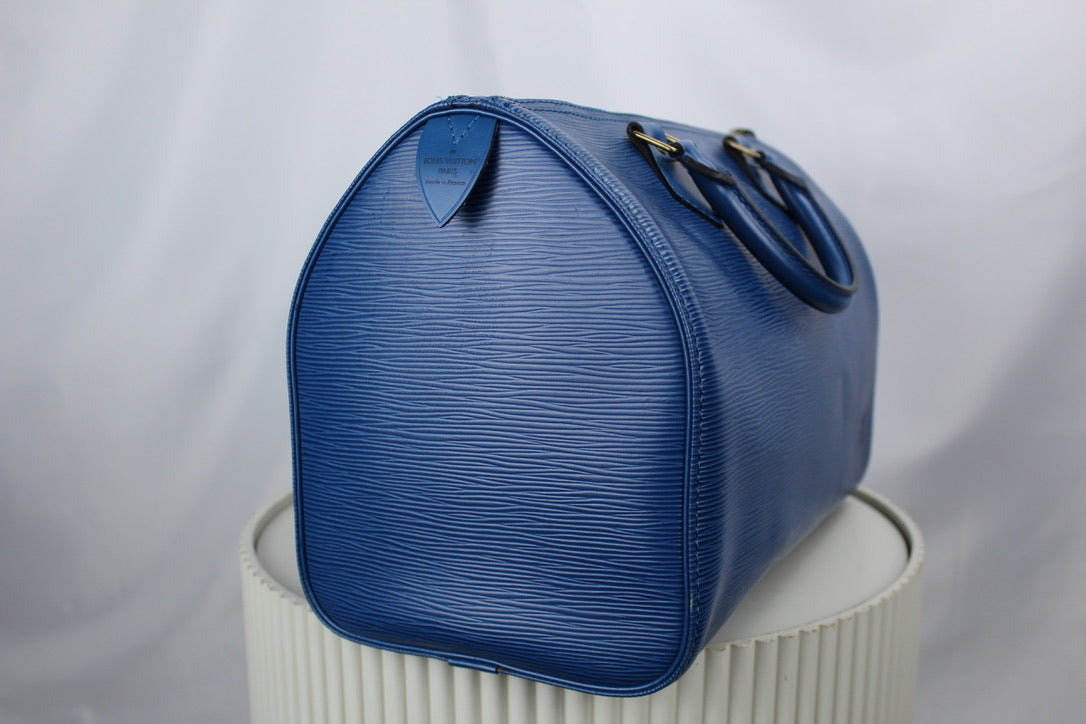 Louis Vuitton Speedy 30 Toledo Blue