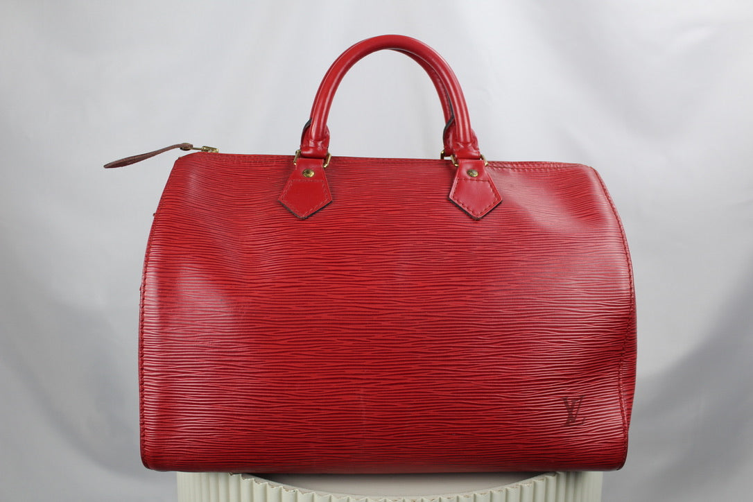 Louis Vuitton Speedy 35 Castilian Red