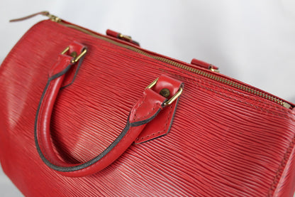 Louis Vuitton Speedy 35 Castilian Red