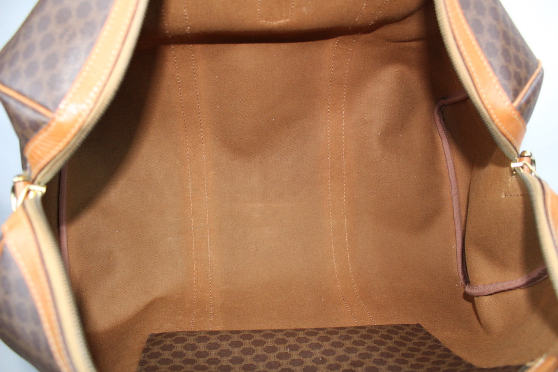 Celine Macadam Boston Bag with Shoulder Strap