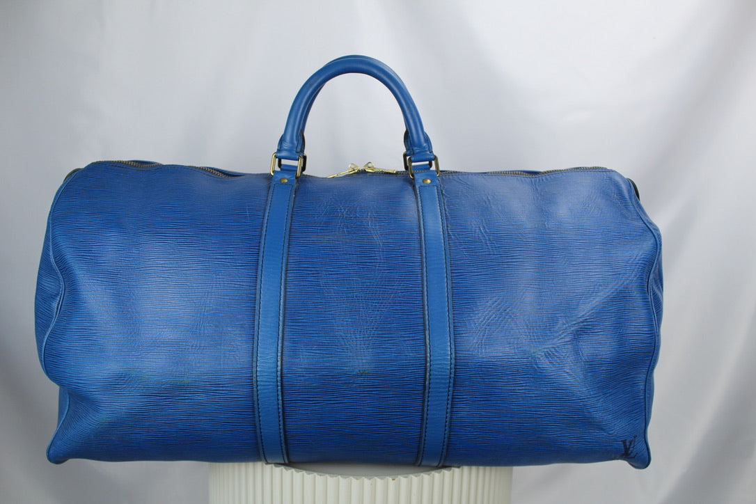 Louis Vuitton Epi Keepall 60 Toledo Blue