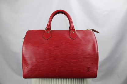 Louis Vuitton Speedy 35 Castilian Red