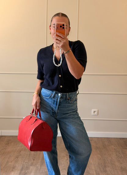 Louis Vuitton Speedy 35 Castilian Red