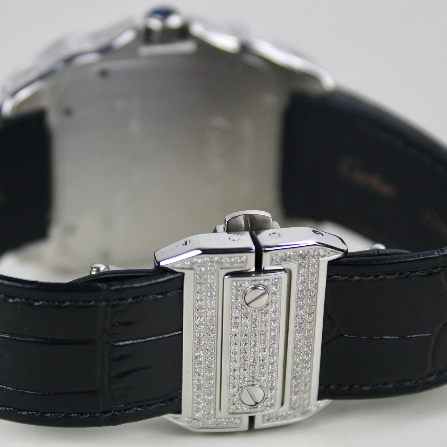 Cartier Santos 100 - 2656 - ICED OUT