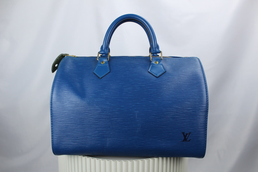 Louis Vuitton Speedy 30 Toledo Blue