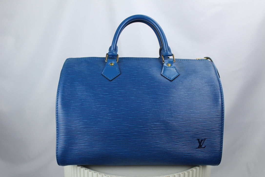 Louis Vuitton Speedy 30 Toledo Blue