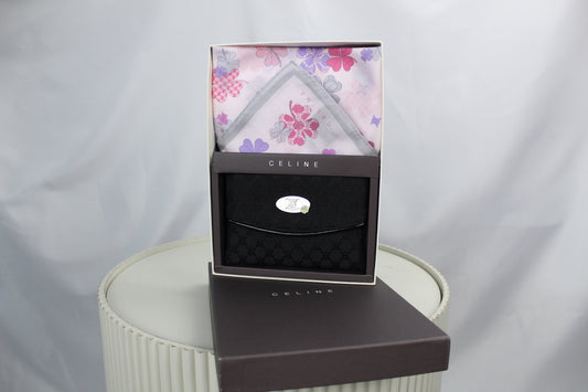 Celine Black Pouch Handkerchief