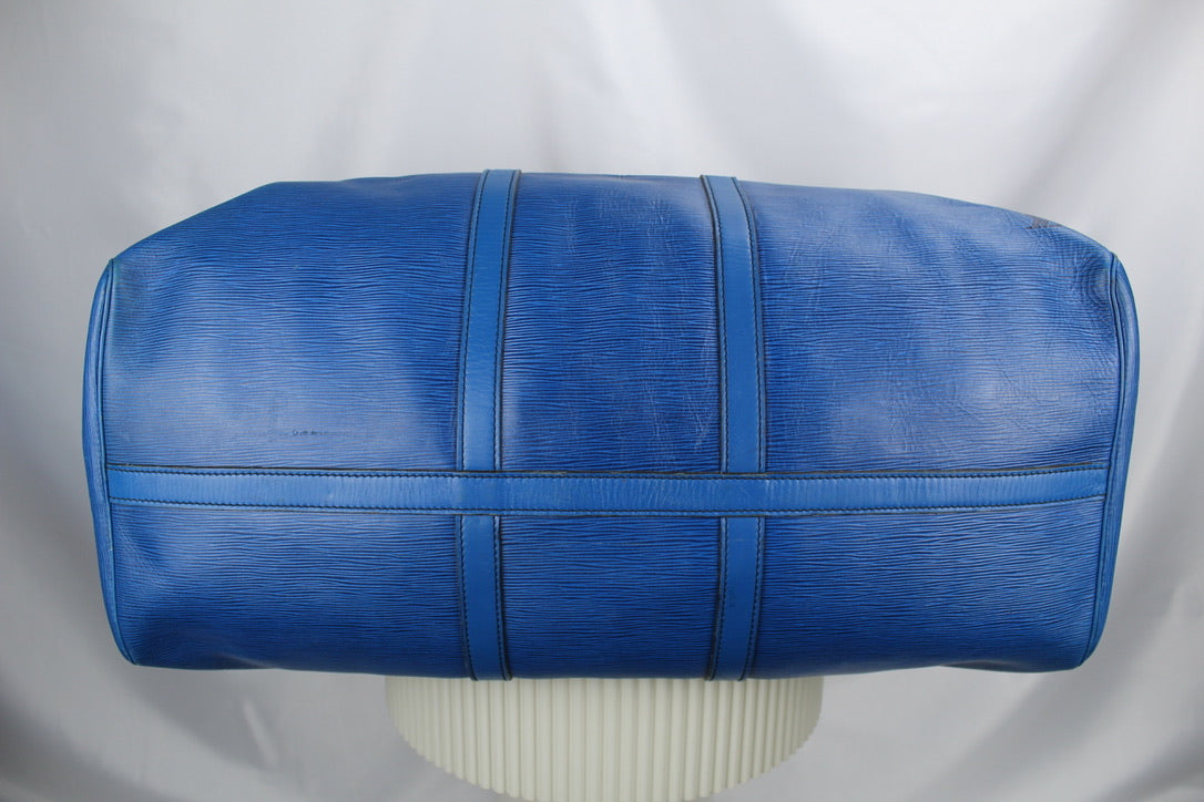 Louis Vuitton Epi Keepall 60 Toledo Blue