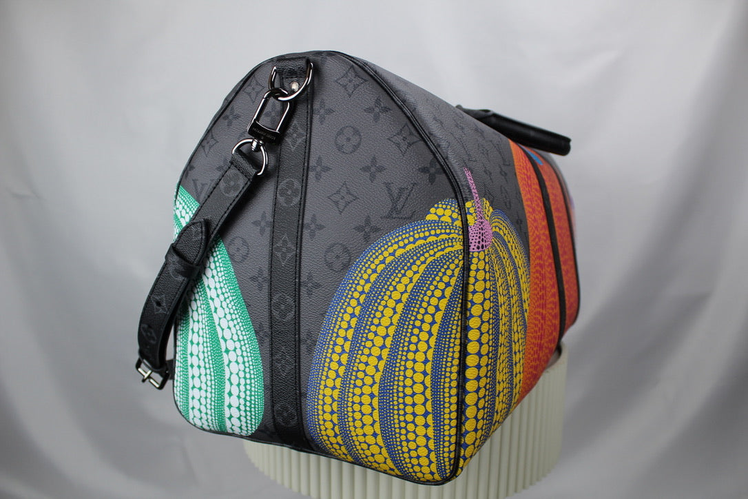Louis Vuitton Keepall 50 Bandouliere LV x YK Pumpkin