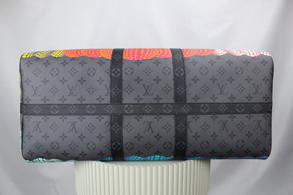Louis Vuitton Keepall 50 Bandouliere LV x YK Pumpkin