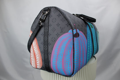 Louis Vuitton Keepall 50 Bandouliere LV x YK Pumpkin