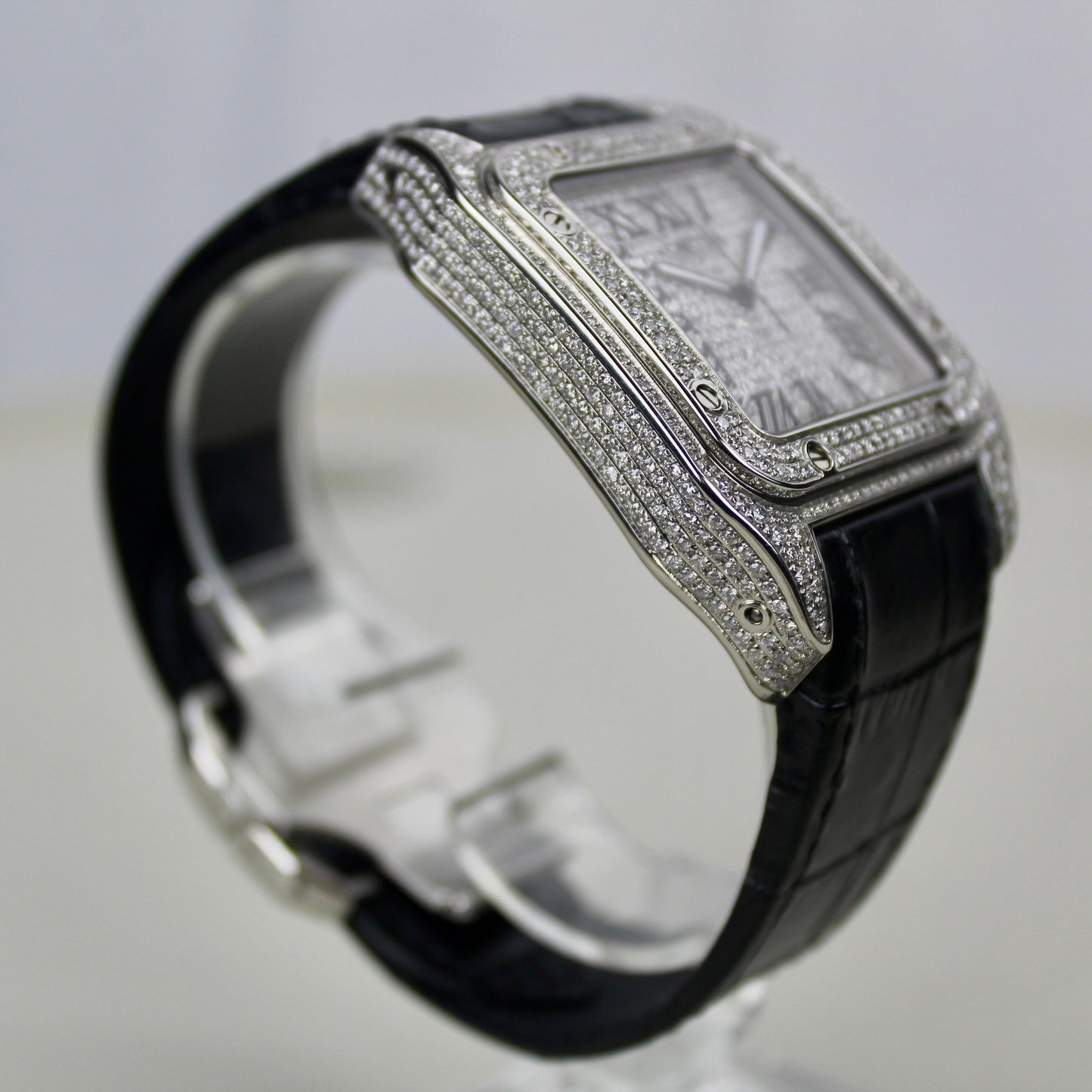 Cartier Santos 100 - 2656 - ICED OUT