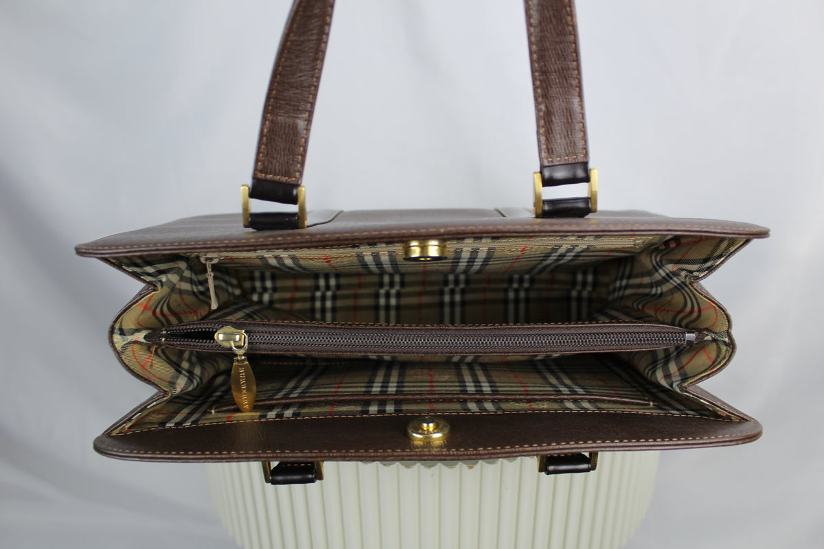Burberry Vintage Leather Briefcase