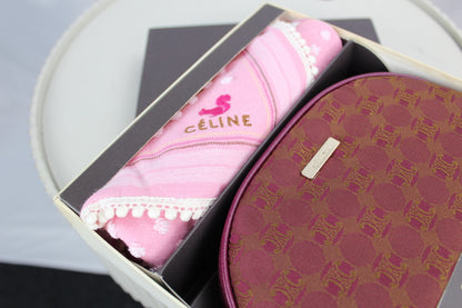 Celine Pink Pouch Handkerchief