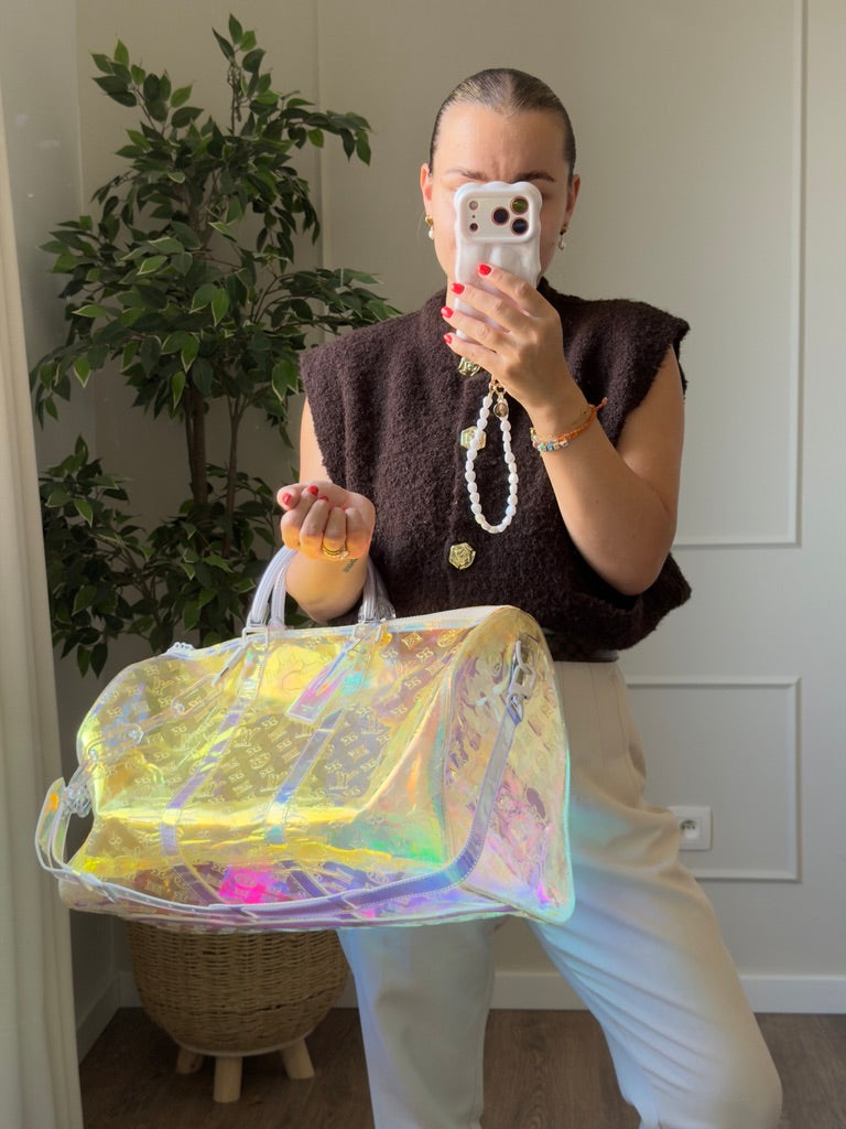 Louis Vuitton Keepall 50 Bandouliere Prism Limited Edition