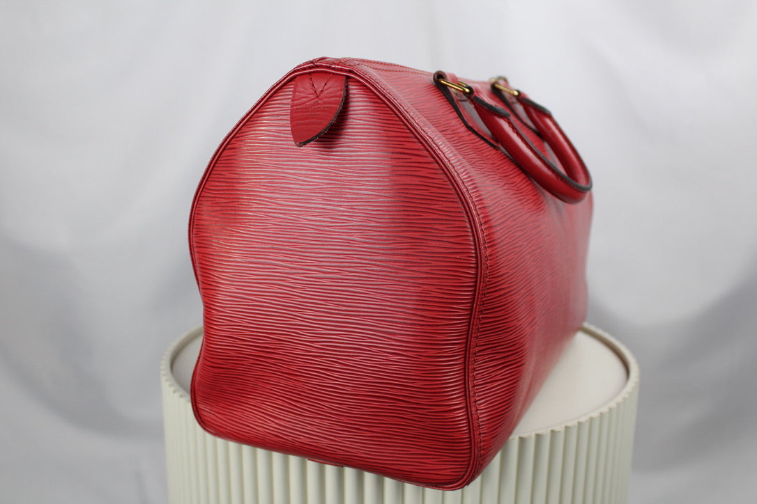 Louis Vuitton Speedy 35 Castilian Red