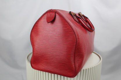 Louis Vuitton Speedy 35 Castilian Red