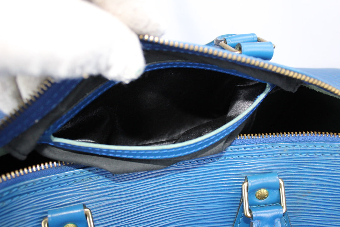 Louis Vuitton Speedy 30 Toledo Blue