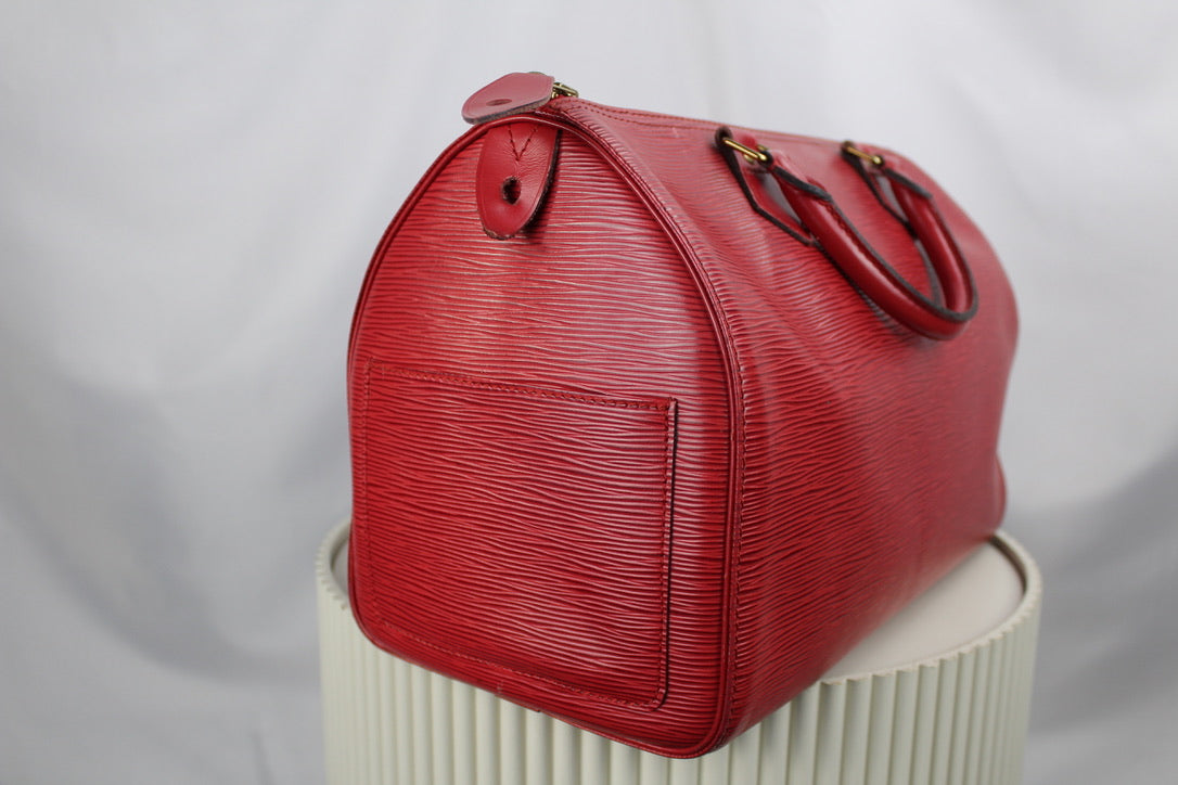 Louis Vuitton Speedy 35 Castilian Red