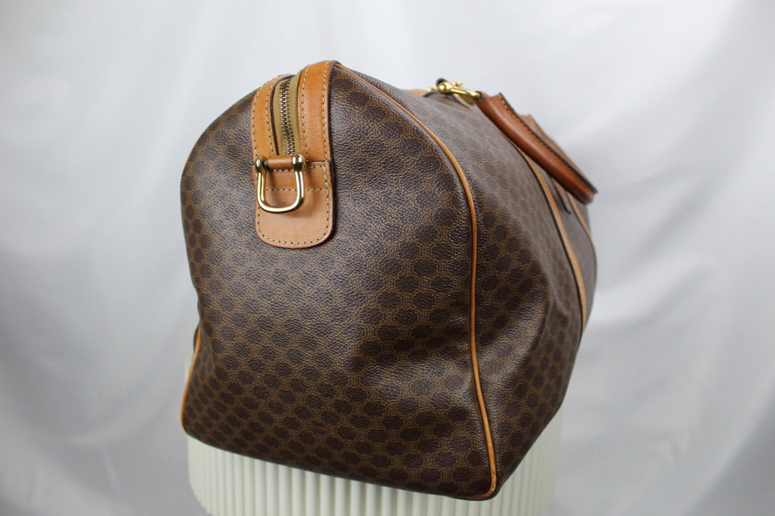 Celine Macadam Boston Bag with Shoulder Strap