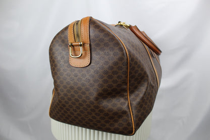 Celine Macadam Boston Bag with Shoulder Strap