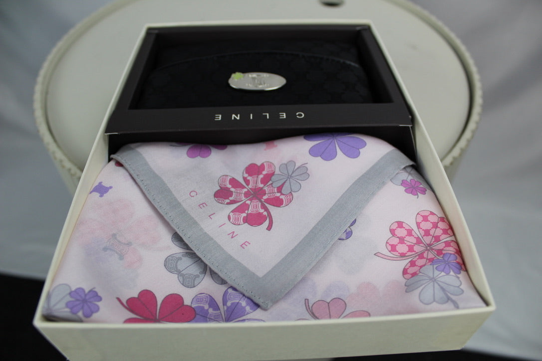 Celine Black Pouch Handkerchief