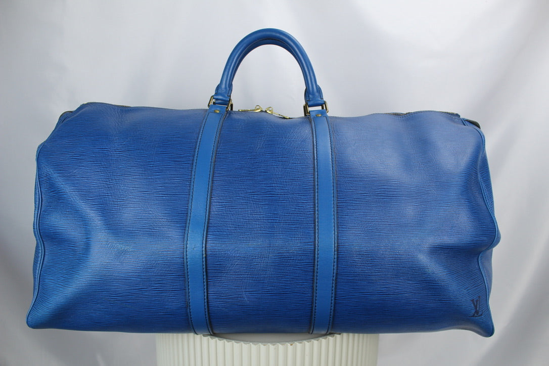 Louis Vuitton Epi Keepall 60 Toledo Blue