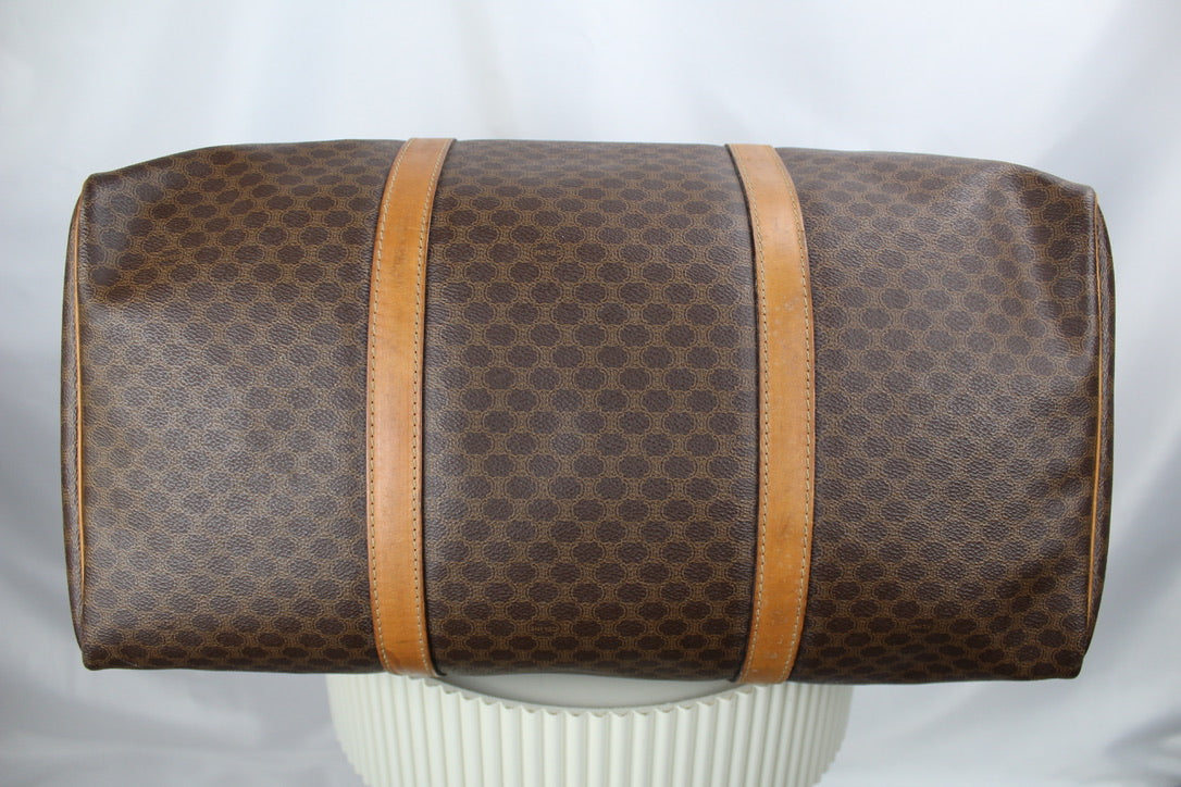 Celine Macadam Boston Bag with Shoulder Strap