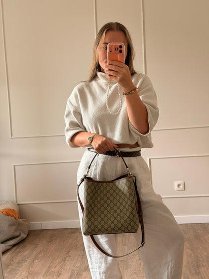 Gucci GG Emblem medium bucket bag