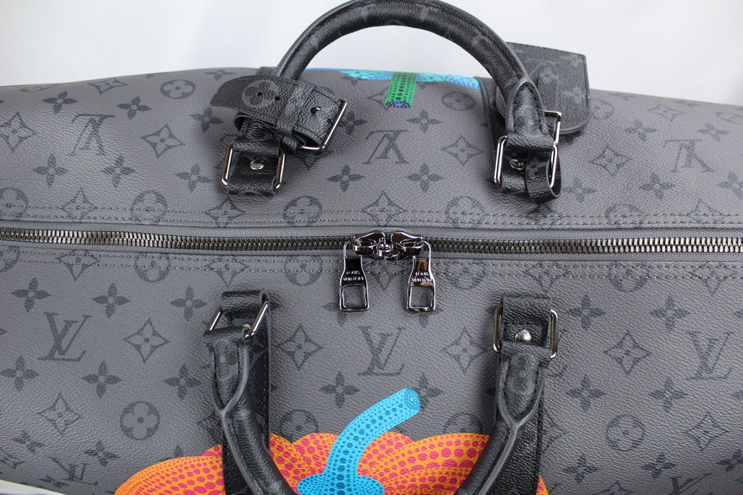 Louis Vuitton Keepall 50 Bandouliere LV x YK Pumpkin