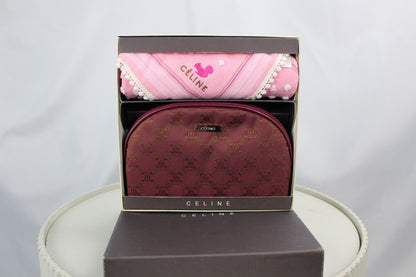 Celine Pink Pouch Handkerchief