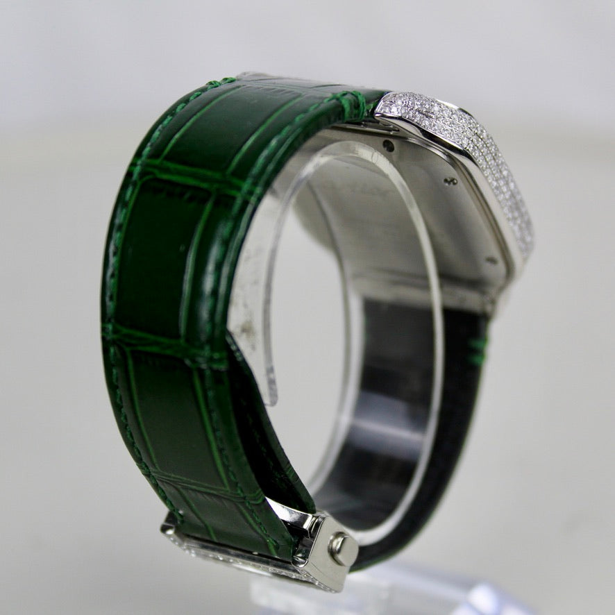 Cartier Santos Large Iced out - WSSA0062