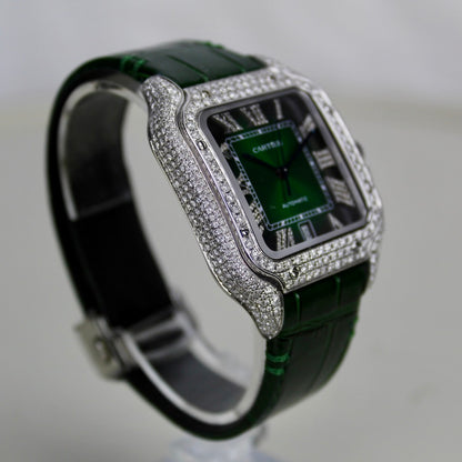 Cartier Santos Large Iced out - WSSA0062