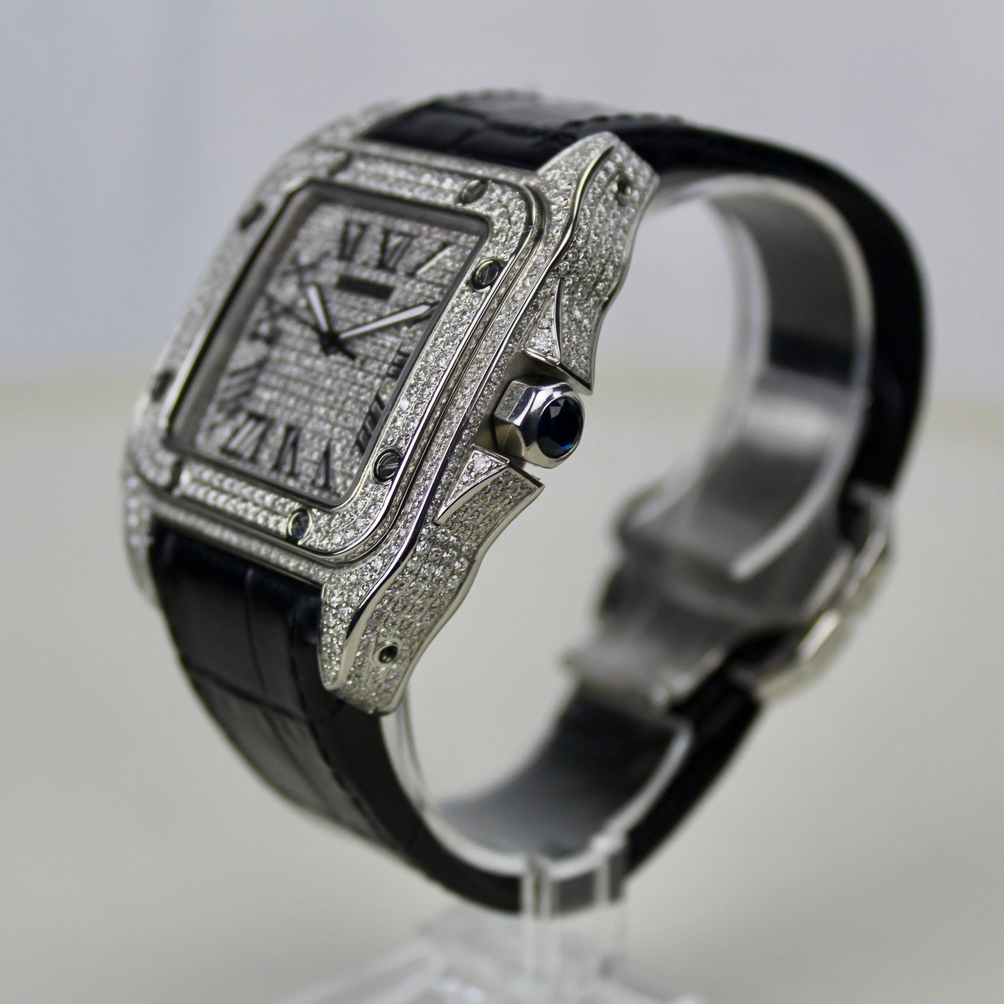 Cartier Santos 100 - 2656 - ICED OUT