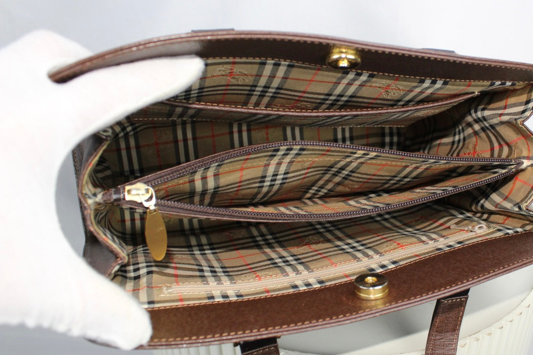 Burberry Vintage Leather Briefcase