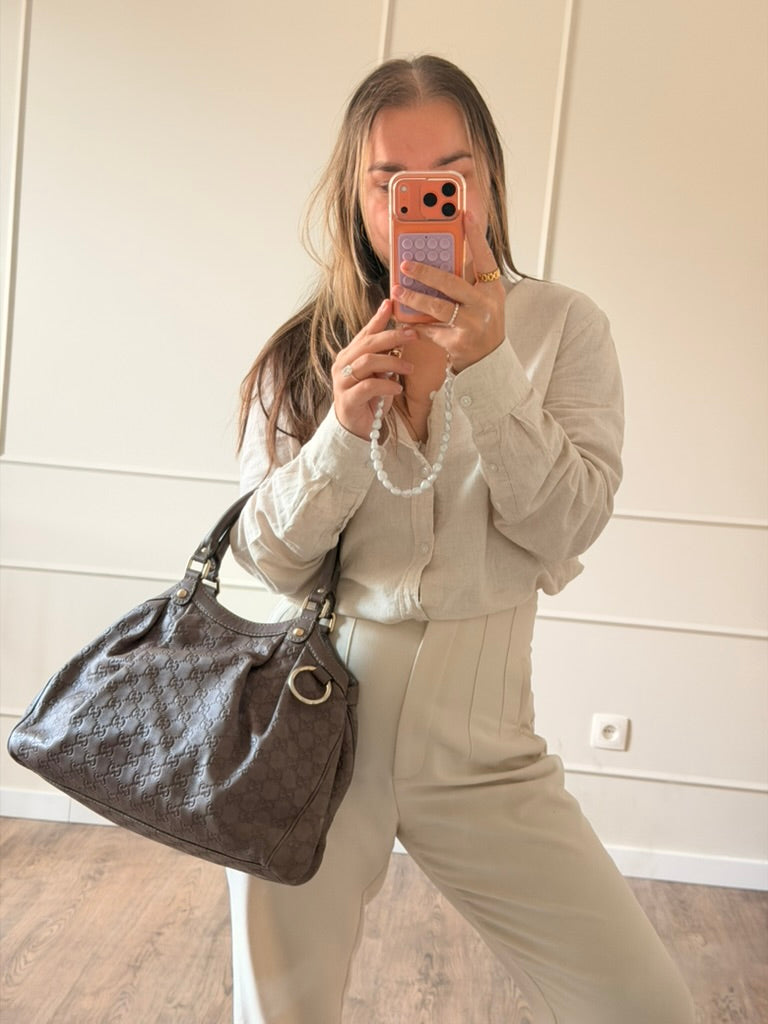 Gucci Guccissima Medium Sukey Tote