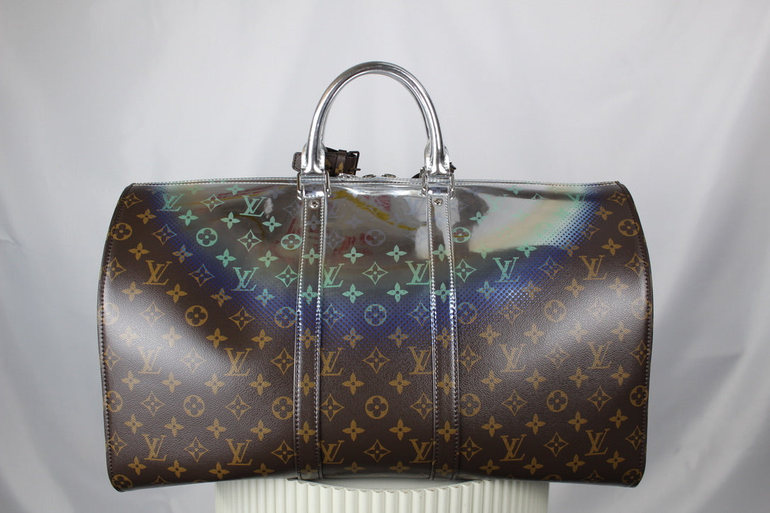 Louis Vuitton Keepall 50 Bandouliere Metallic Nebula