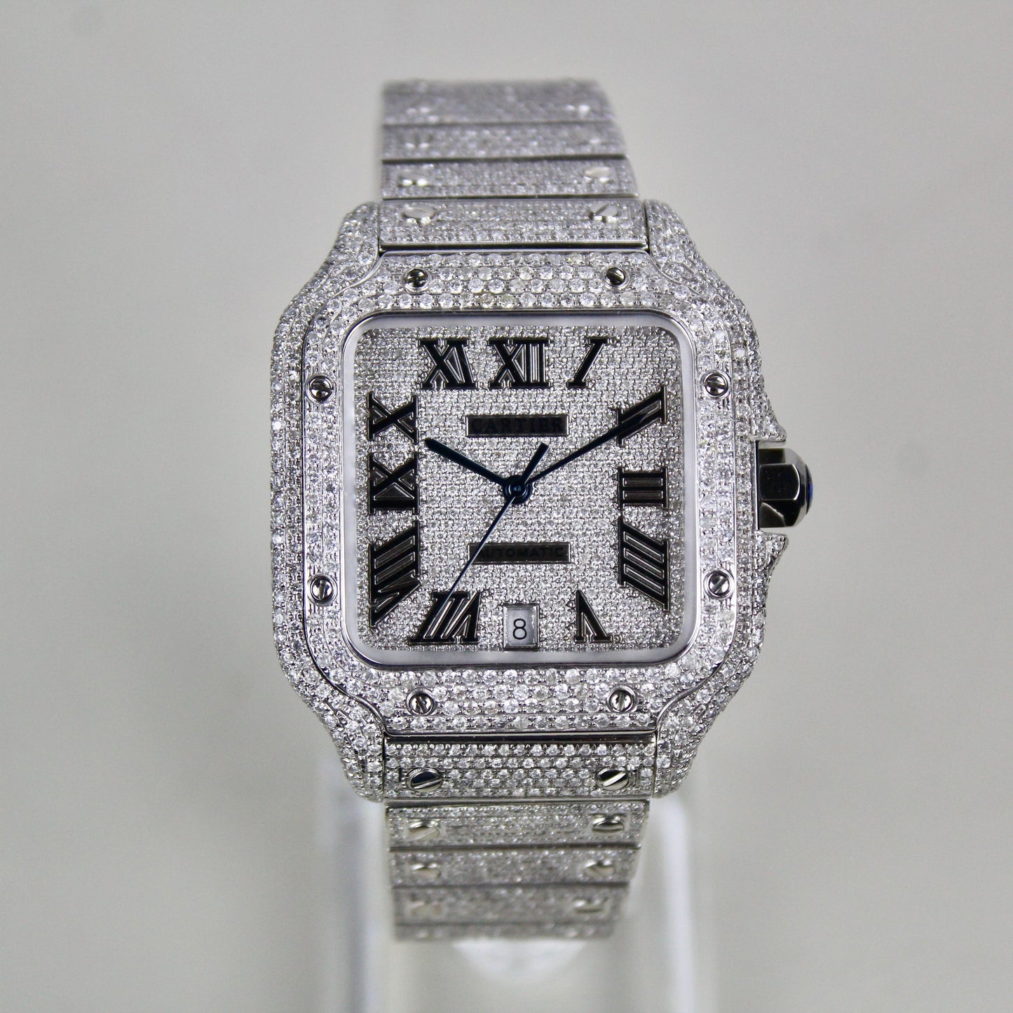 Cartier Santos Large - WSSA0009 - ICED OUT