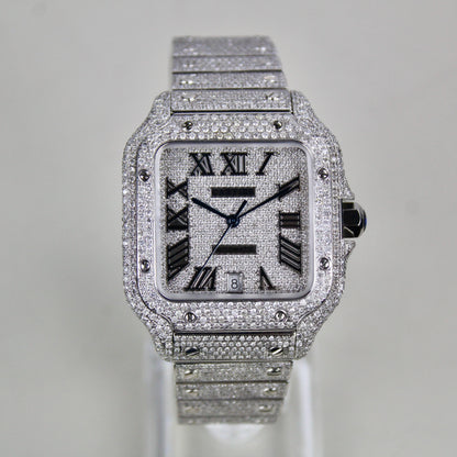 Cartier Santos Large - WSSA0009 - ICED OUT