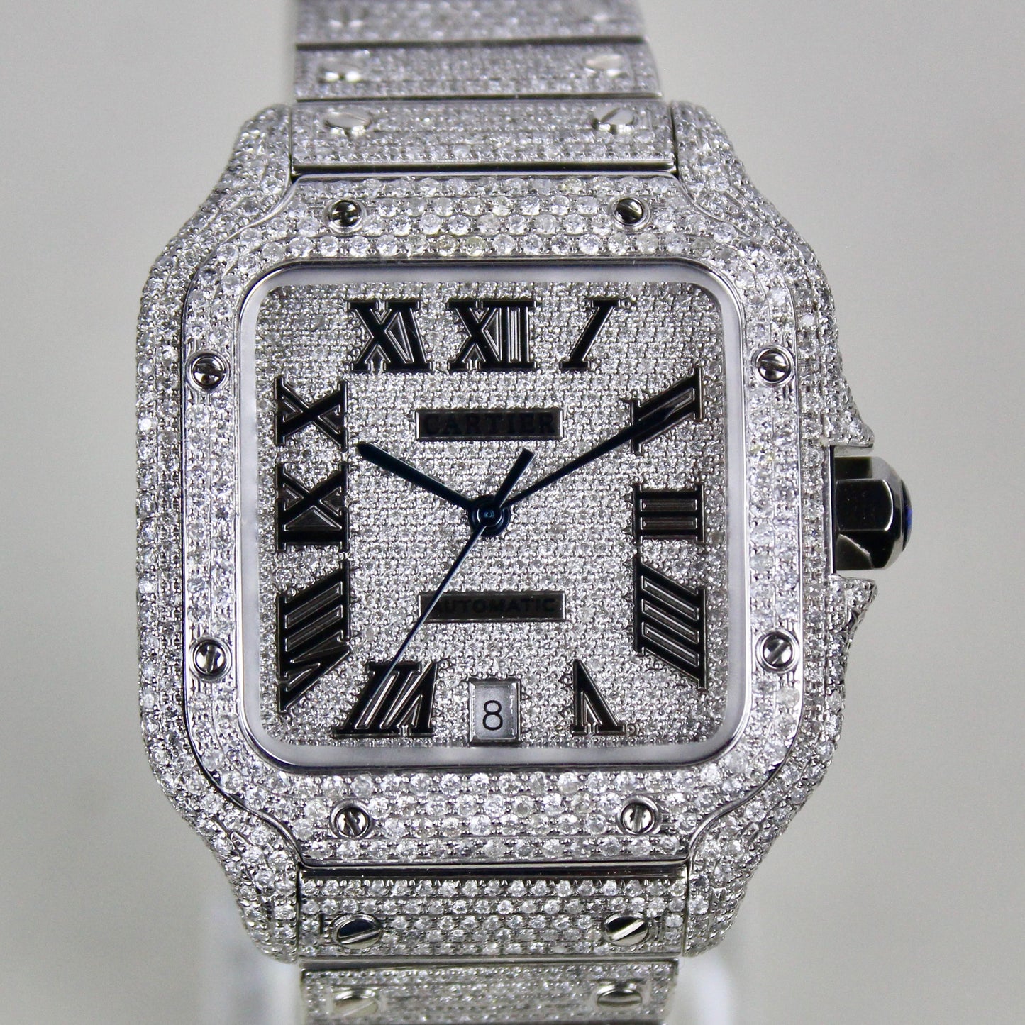 Cartier Santos Large - WSSA0009 - ICED OUT
