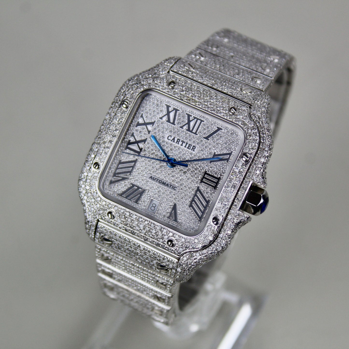 Cartier Santos Large - WSSA0009 - ICED OUT