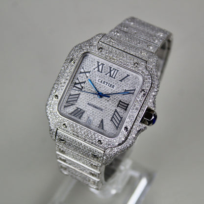 Cartier Santos Large - WSSA0009 - ICED OUT