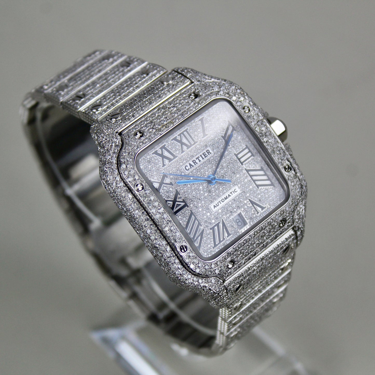 Cartier Santos Large - WSSA0009 - ICED OUT
